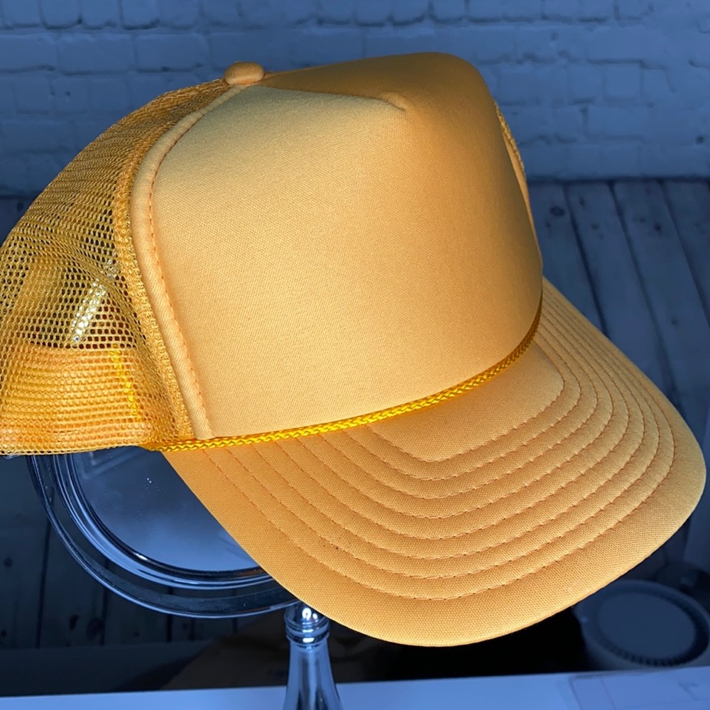 Vintage Nissun Trucker Hat Goldenrod Yellow SZ: OS
